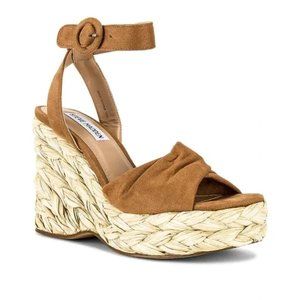 Steve Madden Rattan Wedge Sandal Size 7